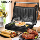 Sandwichera grill con plancha antiadherente