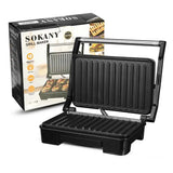 Sandwichera grill con plancha antiadherente